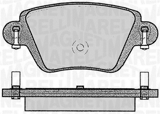 MAGNETI MARELLI Bremžu uzliku kompl., Disku bremzes 363916060613